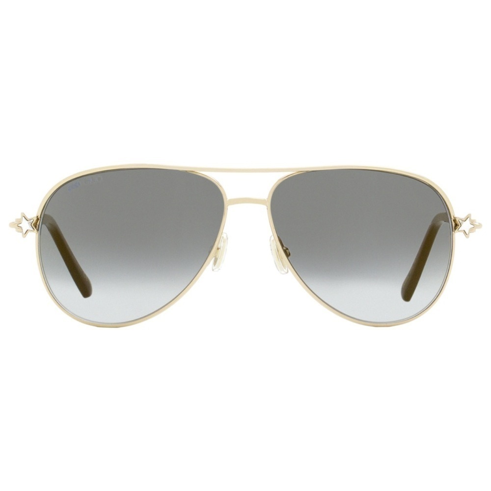 Jimmy Choo Aviator Sunglasses Sansa/S J5GFQ Gold/Black 58mm
